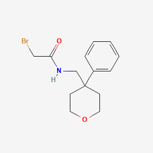 2-bromo-N-[(4-phenyltetrahydro-2H-pyran-4-yl)methyl]acetamide