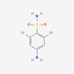 4-Amino-2,6-dibromobenzene-1-sulfonamide