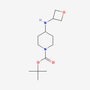 molecular formula C13H24N2O3 B1396226 tert-Butyl 4-(oxetan-3-ylamino)piperidine-1-carboxylate CAS No. 1349718-24-6