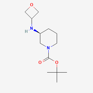 molecular formula C13H24N2O3 B1396230 (S)-tert-Butyl 3-(oxetan-3-ylamino)piperidine-1-carboxylate CAS No. 1349702-25-5