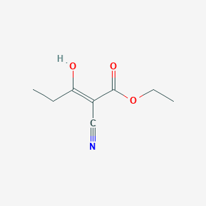 molecular formula C8H11NO3 B1396233 （2Z）-2-氰基-3-羟基戊-2-烯酸乙酯 CAS No. 1273562-47-2