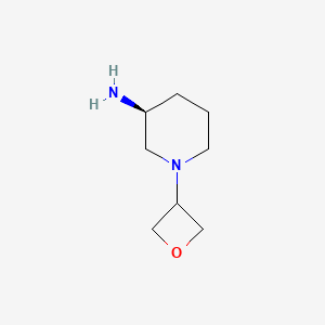 B1396236 (3S)-1-(Oxetan-3-yl)piperidin-3-amine CAS No. 1349699-66-6