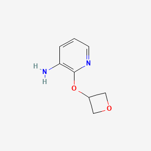 B1396238 2-(Oxetan-3-yloxy)pyridin-3-amine CAS No. 1349718-81-5