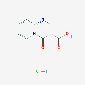 molecular formula C9H7ClN2O3 B1396244 4-氧代-4H-吡啶并[1,2-a]嘧啶-3-羧酸盐酸盐 CAS No. 1185300-03-1