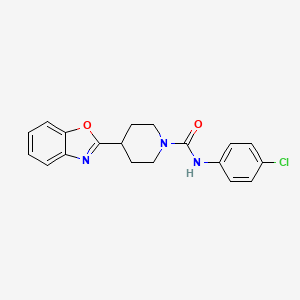 4-(1,3-benzoxazol-2-yl)-N-(4-chlorophenyl)piperidine-1-carboxamide