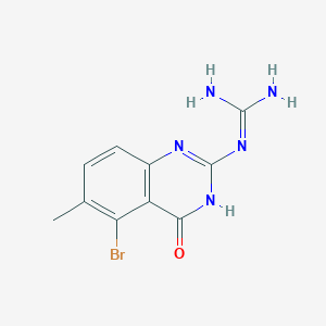 1-(5-Bromo-6-methyl-4-oxo-3,4-dihydroquinazolin-2-yl)guanidine