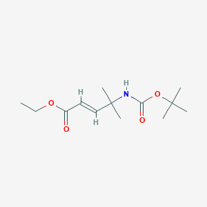 ethyl (2E)-4-{[(tert-butoxy)carbonyl]amino}-4-methylpent-2-enoate