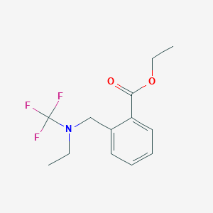 Ethyl 2-((ethyl(trifluoromethyl)amino)methyl)benzoate