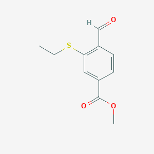 Methyl 3-(ethylthio)-4-formylbenzoate