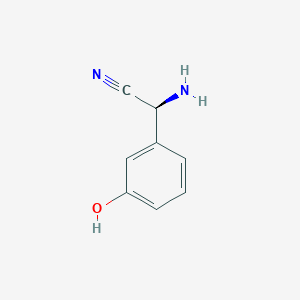 (2S)-amino(3-hydroxyphenyl)acetonitrile