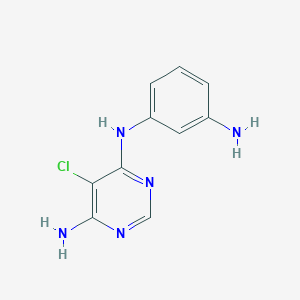 molecular formula C10H10ClN5 B13962582 N4-(3-aminophenyl)-5-chloropyrimidine-4,6-diamine 