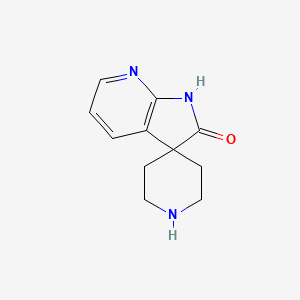 molecular formula C11H13N3O B1396261 螺[哌啶-4,3'-吡咯并[2,3-b]吡啶]-2'(1'H)-酮 CAS No. 884049-52-9