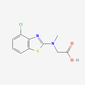 molecular formula C10H9ClN2O2S B1396271 N-(4-氯-1,3-苯并噻唑-2-基)-N-甲基甘氨酸 CAS No. 1353000-10-8