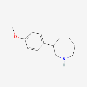 molecular formula C13H19NO B1396272 3-(4-甲氧基苯基)氮杂环庚烷 CAS No. 1333960-81-8