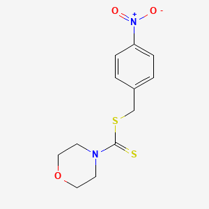 molecular formula C12H14N2O3S2 B1396273 4-Nitrobenzyl morpholine-4-carbodithioate CAS No. 1313855-66-1