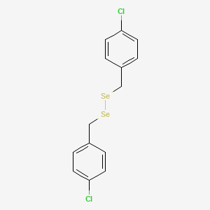 molecular formula C14H12Cl2Se2 B13962802 Bis[(4-chlorophenyl)methyl]diselane CAS No. 56344-11-7