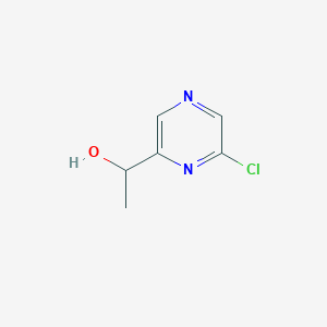 molecular formula C6H7ClN2O B13962810 1-(6-Chloropyrazin-2-YL)ethan-1-OL 