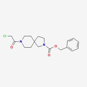 molecular formula C18H23ClN2O3 B13962826 Benzyl 8-(2-chloroacetyl)-2,8-diazaspiro[4.5]decane-2-carboxylate 