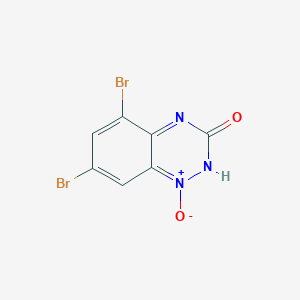 molecular formula C7H3Br2N3O2 B1396285 5,7-二溴-1,2,4-苯并三唑-3(4H)-酮-1-氧化物 CAS No. 1082747-32-7
