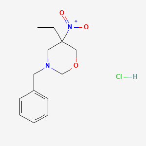 3-Benzyl-5-ethyl-5-nitrotetrahydro-2H-1,3-oxazine hydrochloride