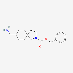 molecular formula C18H26N2O2 B13962909 Benzyl 8-(aminomethyl)-2-azaspiro[4.5]decane-2-carboxylate 