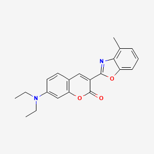 7-(Diethylamino)-3-(4-methyl-1,3-benzoxazol-2-yl)-2H-1-benzopyran-2-one