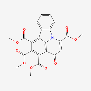 Tetramethyl 4-oxo-4H-pyrido[3,2,1-jk]carbazole-1,2,3,6-tetracarboxylate