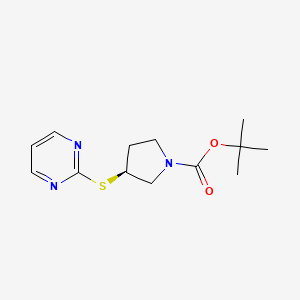 (S)-3-(Pyrimidin-2-ylsulfanyl)-pyrrolidine-1-carboxylic acid tert-butyl ester