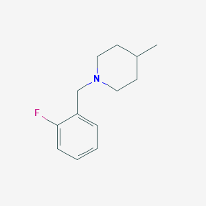 molecular formula C13H18FN B13962972 1-(2-Fluorobenzyl)-4-methylpiperidine 