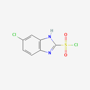 molecular formula C7H4Cl2N2O2S B13962980 6-chloro-1H-benzimidazole-2-sulfonyl chloride 