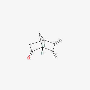 molecular formula C9H10O B13963050 Bicyclo[2.2.1]heptan-2-one, 5,6-dimethylene- CAS No. 62289-63-8