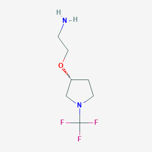 molecular formula C7H13F3N2O B13963060 (R)-2-((1-(trifluoromethyl)pyrrolidin-3-yl)oxy)ethanamine 