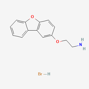 molecular formula C14H14BrNO2 B1396308 2-(二苯并[b,d]呋喃-2-基氧基)乙胺氢溴酸盐 CAS No. 1332528-98-9