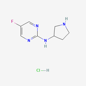 5-fluoro-N-(pyrrolidin-3-yl)pyrimidin-2-amine hydrochloride