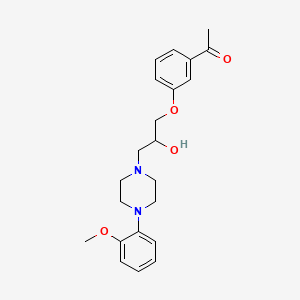 3'-((2-Hydroxy-3-(4-(o-methoxyphenyl)piperazinyl))propoxy)acetophenone