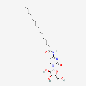 CYTOSINE, 1-beta-D-ARABINOFURANOSYL-N(sup 4)-PENTADECANOYL-