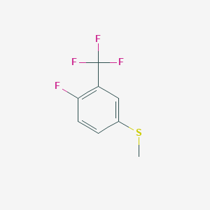 (4-Fluoro-3-(trifluoromethyl)phenyl)(methyl)sulfane