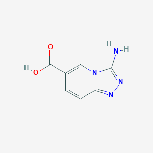 molecular formula C7H6N4O2 B1396327 3-Amino[1,2,4]triazolo[4,3-a]pyridine-6-carboxylic acid CAS No. 1306738-89-5