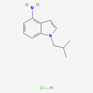 molecular formula C12H17ClN2 B1396331 1-异丁基-1H-吲哚-4-胺盐酸盐 CAS No. 1322605-09-3
