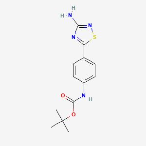 Tert-butyl 4-(3-amino-1,2,4-thiadiazol-5-yl)phenylcarbamate