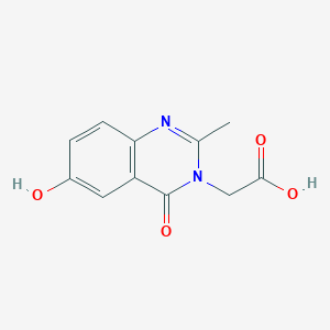 B1396332 (6-hydroxy-2-methyl-4-oxoquinazolin-3(4H)-yl)acetic acid CAS No. 1322605-11-7