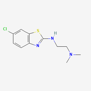 B1396333 N'-(6-chloro-1,3-benzothiazol-2-yl)-N,N-dimethylethane-1,2-diamine CAS No. 856792-57-9