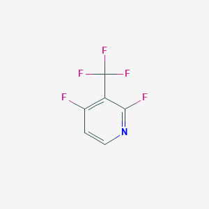 molecular formula C6H2F5N B1396338 2,4-二氟-3-(三氟甲基)吡啶 CAS No. 1227564-69-3