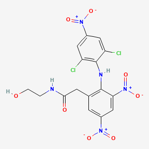 2-[(2,6-dichloro-4-nitrophenyl)amino]-N-(2-hydroxyethyl)-3,5-dinitro-Benzeneacetamide