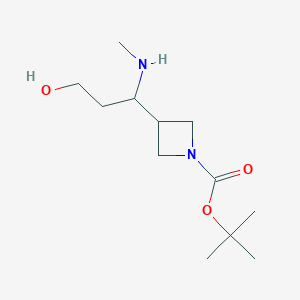 tert-Butyl 3-(3-hydroxy-1-(methylamino)propyl)azetidine-1-carboxylate