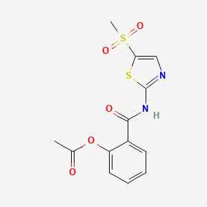 2-(5-(Methylsulfonyl)thiazol-2-ylcarbamoyl)phenyl acetate