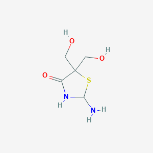 molecular formula C5H10N2O3S B1396344 2-氨基-5,5-双(羟甲基)-1,3-噻唑烷-4-酮 CAS No. 1313822-83-1