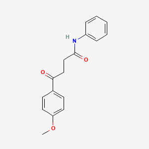 molecular formula C17H17NO3 B13963463 4-(4-Methoxyphenyl)-4-oxo-n-phenylbutanamide CAS No. 36776-11-1