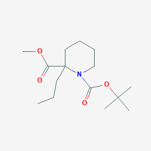 B1396347 1-Tert-butyl 2-methyl 2-propylpiperidine-1,2-dicarboxylate CAS No. 1306739-64-9