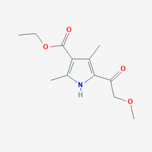 ethyl 5-(methoxyacetyl)-2,4-dimethyl-1H-pyrrole-3-carboxylate